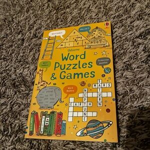 Usborne Word Puzzles & Games - Yellow Puzzle Book